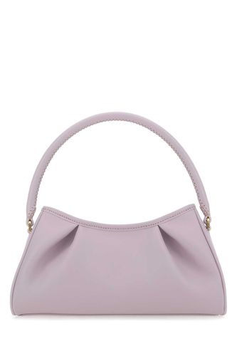 Lilac Leather Dimple Moon Shoulder Bag - Elleme - Modalova