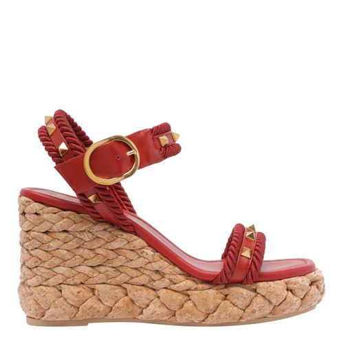 Rockstud Cork Wedges - Valentino Garavani - Modalova