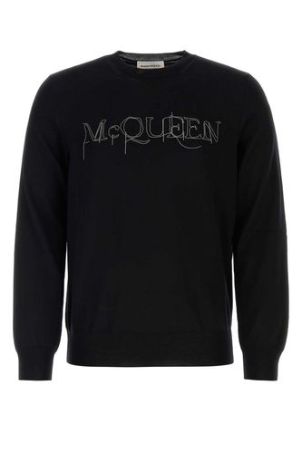 Black Wool Sweater - Alexander McQueen - Modalova