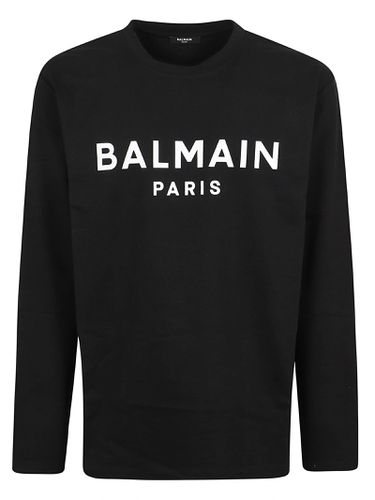 Balmain Ls Print T-shirt - Balmain - Modalova