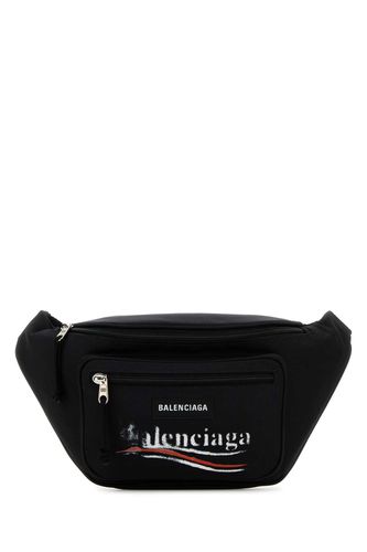 Black Nylon Explorer Belt Bag - Balenciaga - Modalova