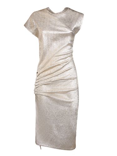 Paco Rabanne Gold Lame Draped Dress - Paco Rabanne - Modalova