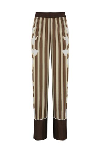 Blugirl Satin Trousers With Print - Blugirl - Modalova