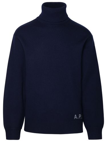 A. P.C. Walter Turtleneck Sweater In Blue Wool - A.P.C. - Modalova