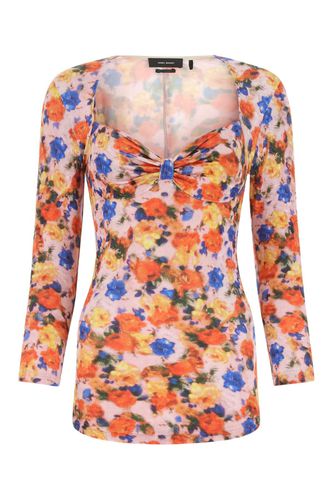 Printed Stretch Nylon Gubaia Top - Isabel Marant - Modalova