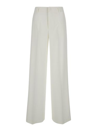 Tailored lorenza High Waisted White Trousers In Technical Fabric Woman - PT Torino - Modalova