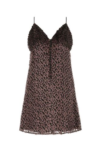 Two-tone Velvet Mini Dress - Saint Laurent - Modalova