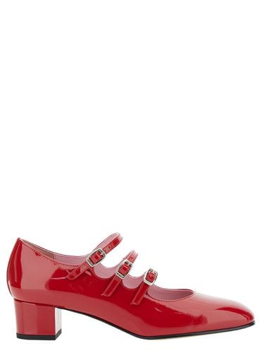 Kina Mary Janes With Straps And Block Heel In Patent Leather Woman - Carel - Modalova