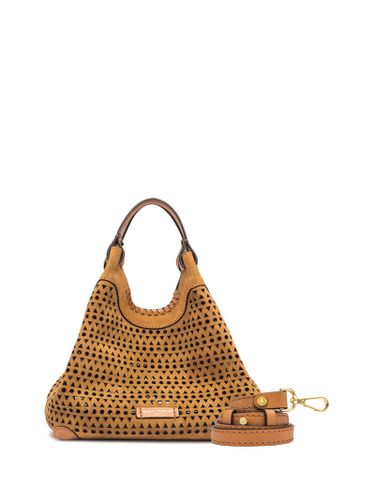 Dua Double Handle Bag In Suede - Gianni Chiarini - Modalova