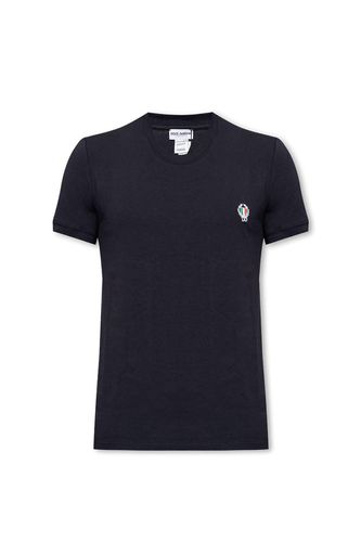 Logo Embroidered T-shirt - Dolce & Gabbana - Modalova