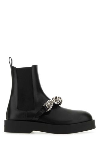 Black Leather Ankle Boots - Jil Sander - Modalova