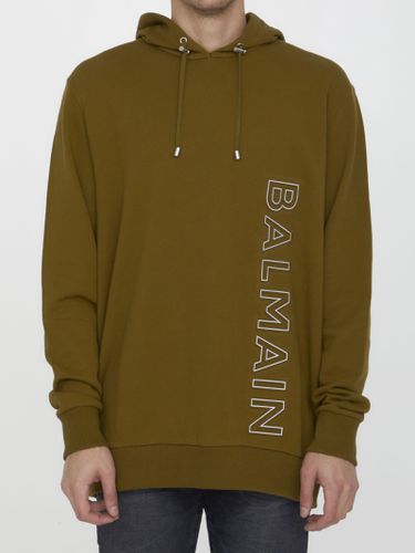 Balmain Reflective Logo Hoodie - Balmain - Modalova