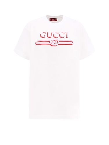 Gucci White Cotton Oversize T-shirt - Gucci - Modalova