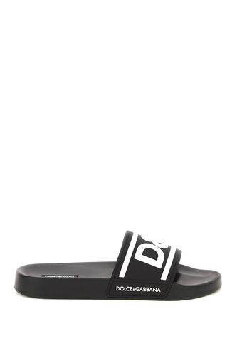 Dolce & Gabbana Logo Rubber Slides - Dolce & Gabbana - Modalova