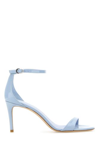 Pastel Light Blue Leather Nudist Ii Sandals - Stuart Weitzman - Modalova