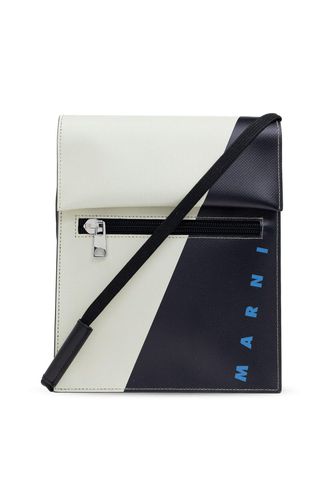 Logo-printed Colour-block Shoulder Bag - Marni - Modalova