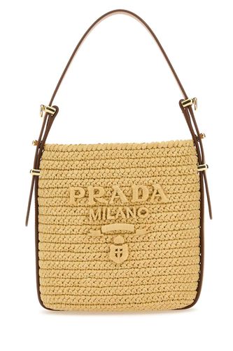 Prada Raffia Bucket Bag - Prada - Modalova