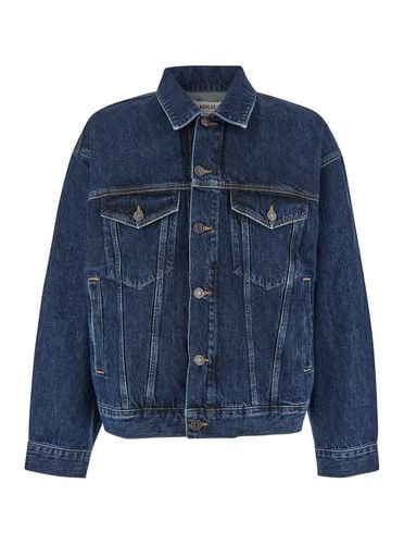 Jacket With Vintage Effect In Denim Man - AGOLDE - Modalova