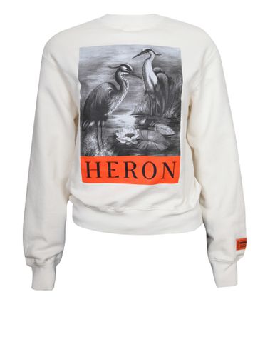 Graphic Print Crewneck Sweater - HERON PRESTON - Modalova