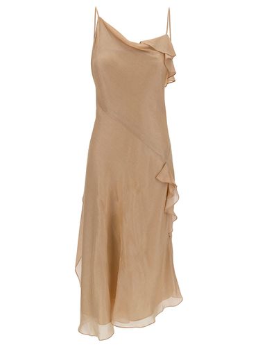 Mini Loose Draped Dress With Ruches In Viscose Blend Woman - Victoria Beckham - Modalova