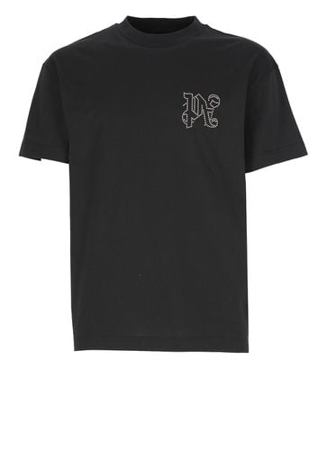 Monogram Stud Classic T-shirt - Palm Angels - Modalova