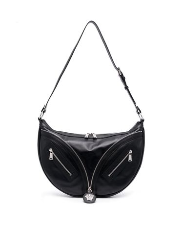 Medium Hobo Calf Leather Bag - Versace - Modalova