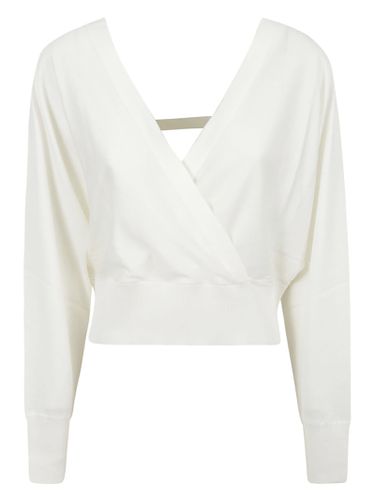 V-neck Ribbed Sweater - Fabiana Filippi - Modalova