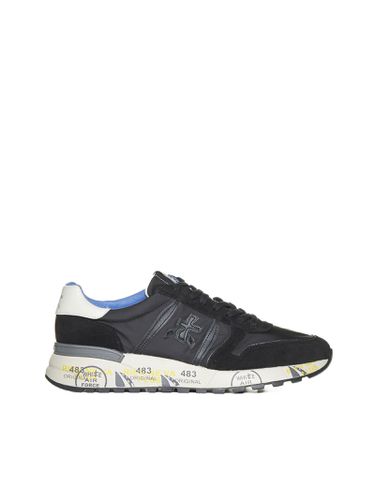 Lander Sneakers In Black Suede And Fabric - Premiata - Modalova