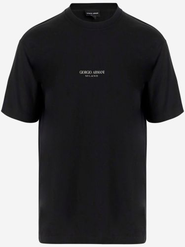 Cotton T-shirt With Logo - Giorgio Armani - Modalova