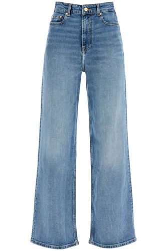 Ganni Andi Jeans In Blue Cotton - Ganni - Modalova