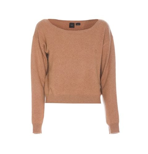 Logo Embroidered Knitted Jumper - Pinko - Modalova