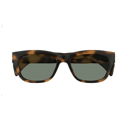 Gucci Gg1706s Linea Rivets 002 Havana Green Sunglasses - Gucci Eyewear - Modalova