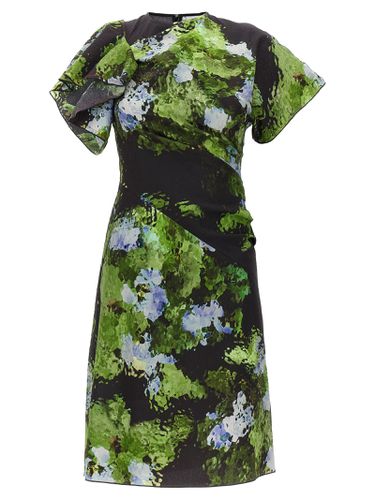 Floral Printed Dress - Victoria Beckham - Modalova