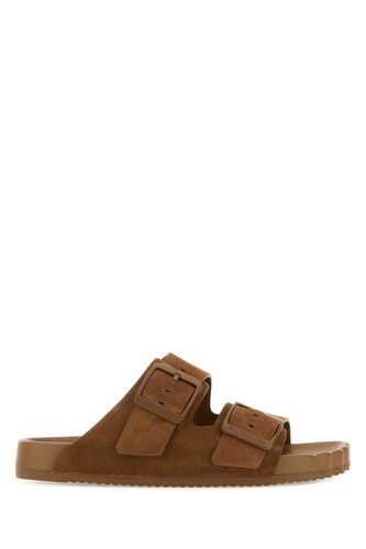 Camel Suede Sunday Slippers - Balenciaga - Modalova