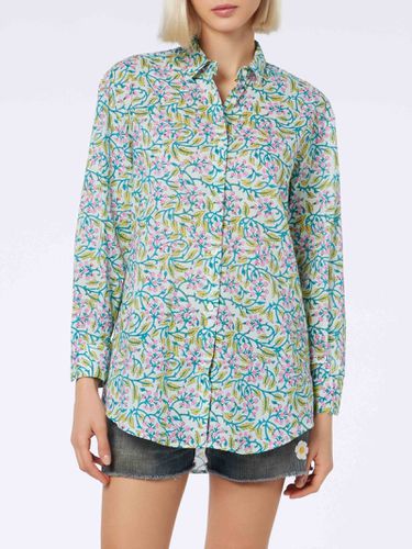 Woman Cotton Shirt Brigitte With Flower Print - MC2 Saint Barth - Modalova