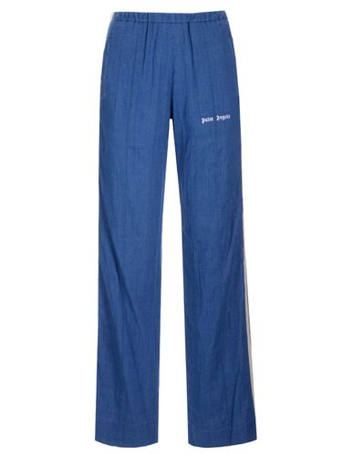 Palm Angels Chambray Track Pants - Palm Angels - Modalova