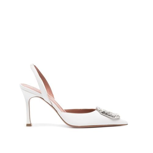 Mm Camelia Crystal-buckle Pumps - Amina Muaddi - Modalova