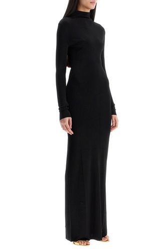 Maxi Dress With High Neck Slim Black - Khaite - Modalova