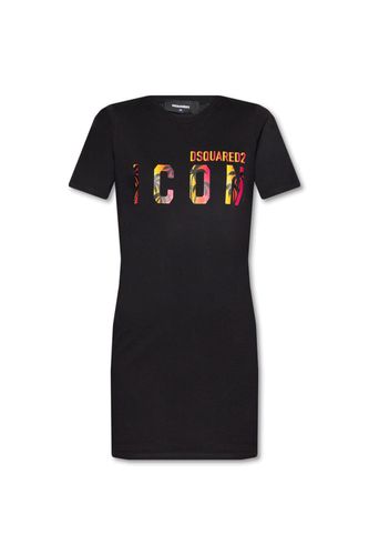 Icon Sunset Crewneck T-shirt Dress - Dsquared2 - Modalova