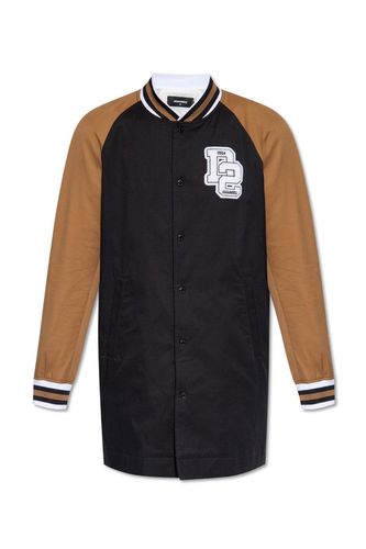 Logo Patch Panelled Varsity Coat - Dsquared2 - Modalova