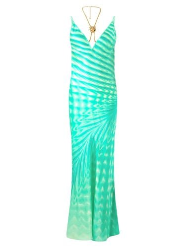 Ocean Wave Striped Maxi Dress - Roberto Cavalli - Modalova