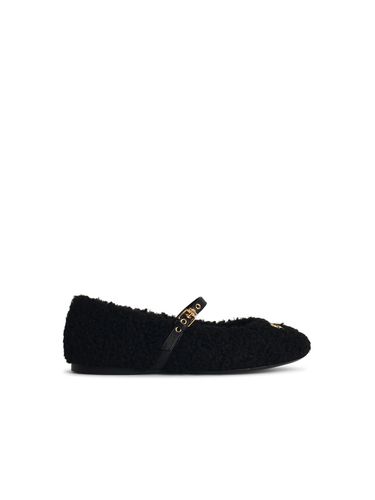 Polyester Ballet Flats - Moschino - Modalova