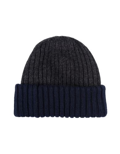 And Blue Beanie In Double Cashmere - Fedeli - Modalova