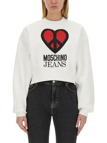 M05CH1N0 Jeans Sweatshirt With Logo - M05CH1N0 Jeans - Modalova