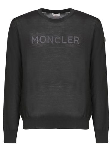 Moncler Logo Intarsia Sweater - Moncler - Modalova