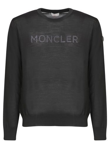 Moncler Logo Intarsia Sweater - Moncler - Modalova