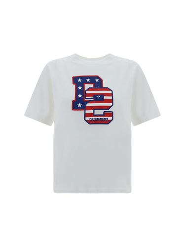 Easy Fit T-shirt With Graphic Print - Dsquared2 - Modalova