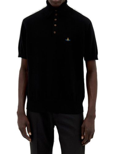 Logo Embroidered Knitted Alex Polo Shirt - Vivienne Westwood - Modalova