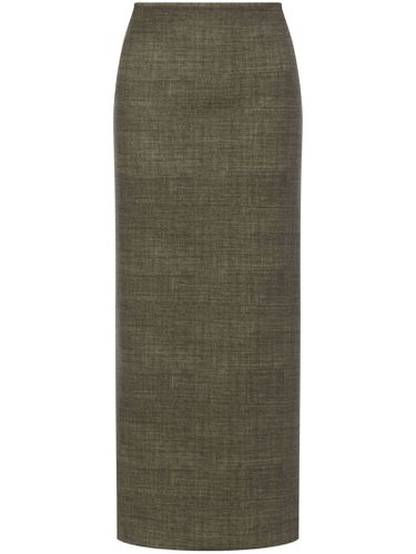 Olive Green Pencil Skirt - Philosophy di Lorenzo Serafini - Modalova