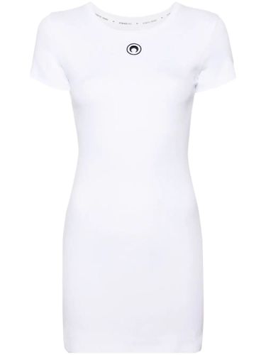 Organic Cotton Rib T-shirt Dress - Marine Serre - Modalova